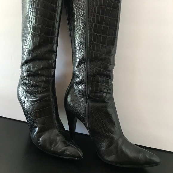 Prada snake leather pointed boots High Heels - Picture 3 of 8